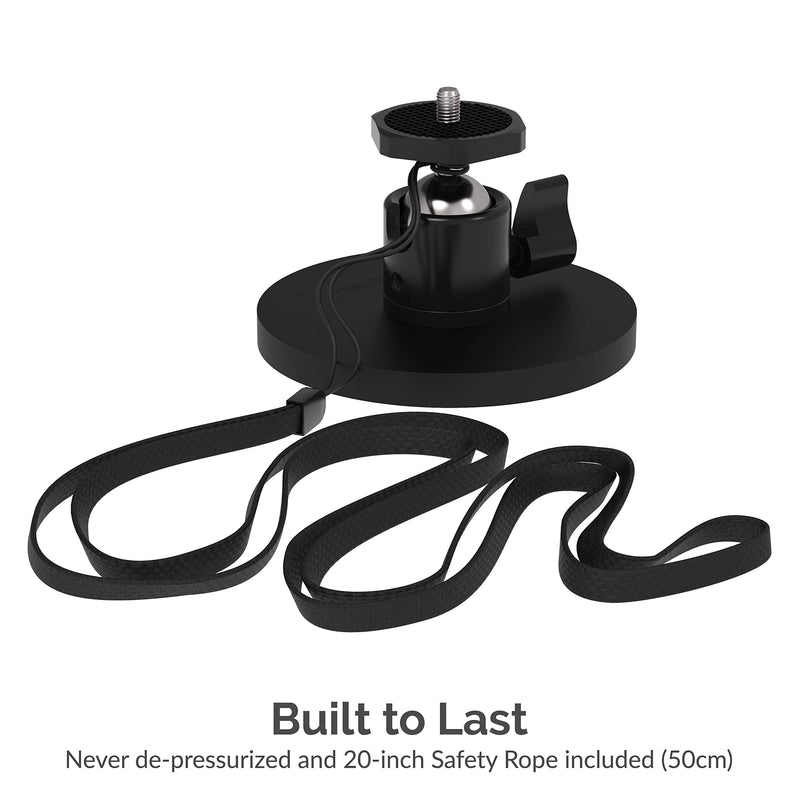 Sabrent Rubber-Coated Magnetic Mount for Action Cam / Cameras and Small DSLR (CS-MG88) Medium - 88mm Base