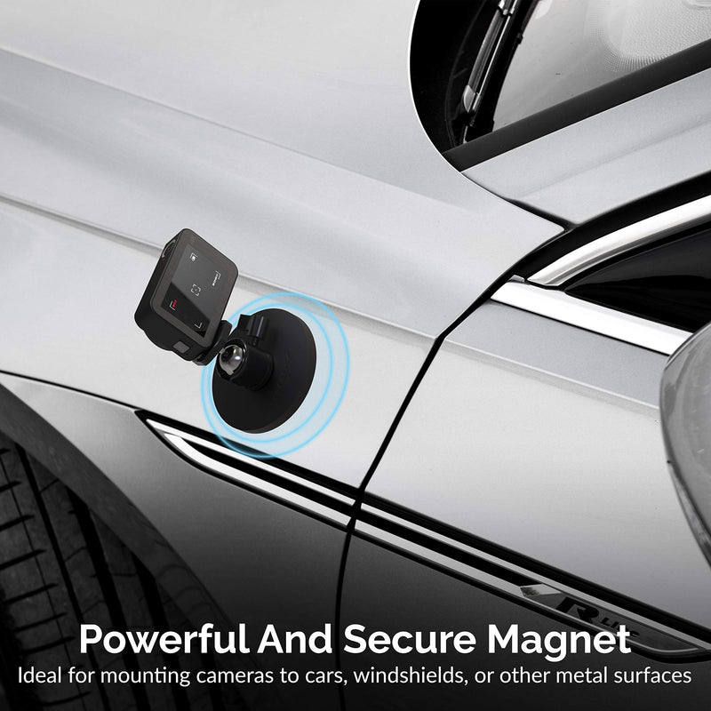 Sabrent Rubber-Coated Magnetic Mount for Action Cam / Cameras and Small DSLR (CS-MG88) Medium - 88mm Base