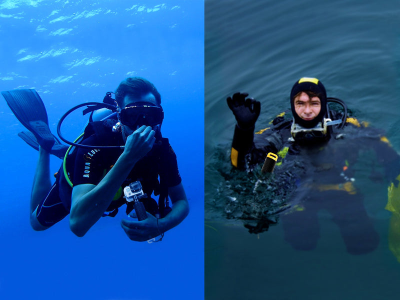 Waterproof Floating Hand Grip Compatible with GoPro Hero 9 8 7 6 5 4 3+ 2 1 Session Black Silver Camera Handler & Handle Mount Accessories Kit for Water Sport and Action Cameras (Yellow) Yellow