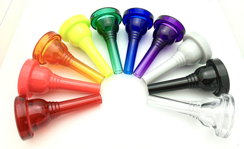 KELLY-12C - Small-shank Trombone/Baritone Lexan-Mouthpiece - Crystal-Blue