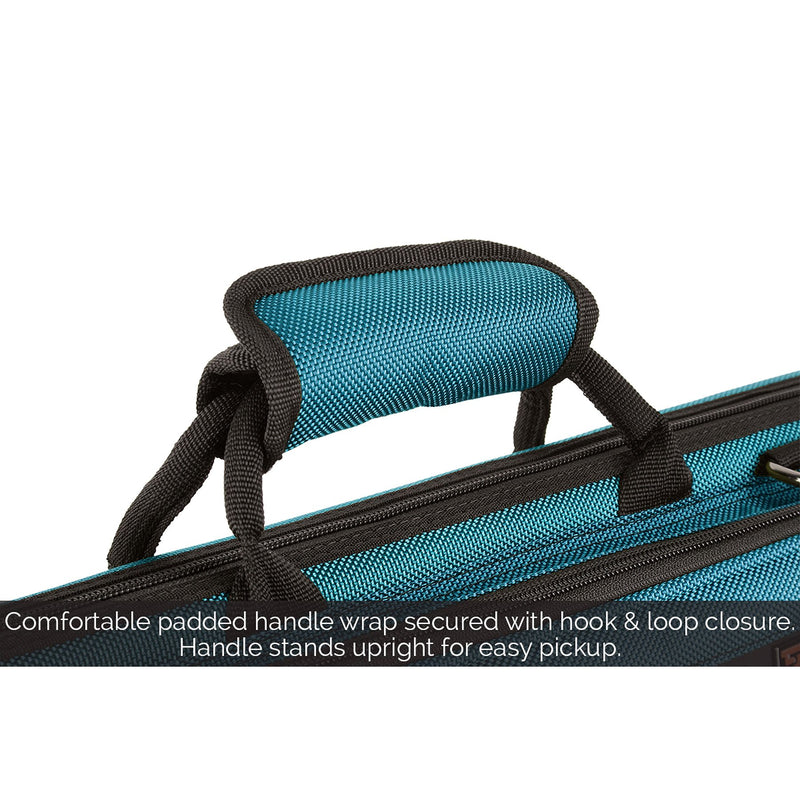 Protec PB308TB Flute Slimline PRO PAC Case, Teal Blue