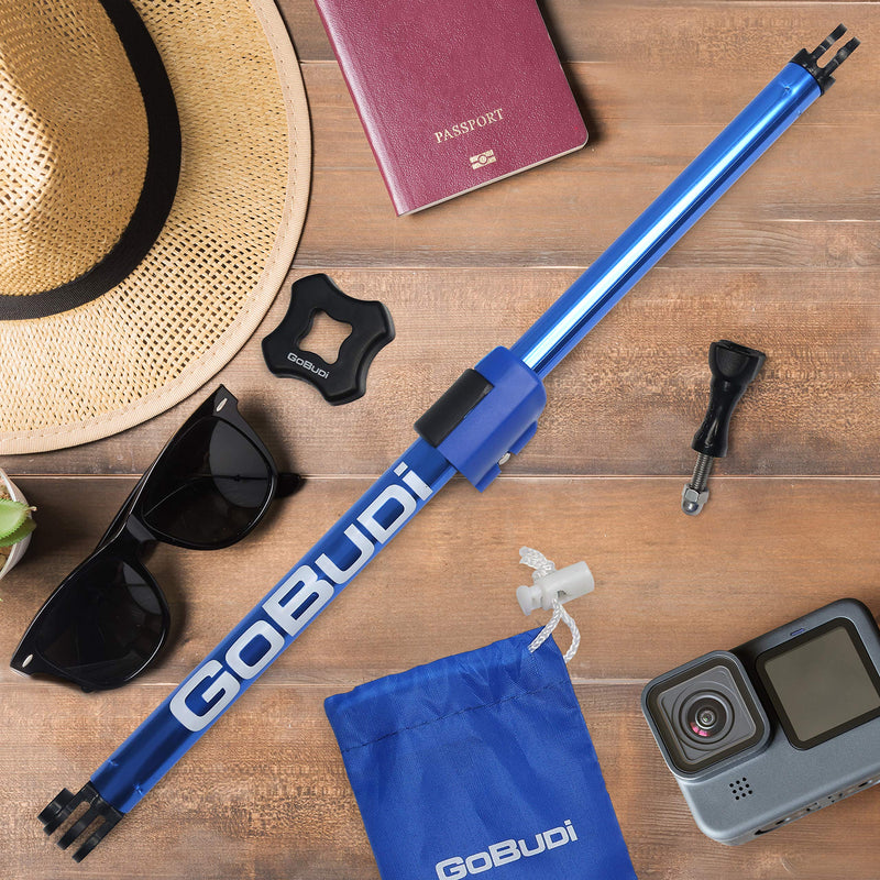 GoBUDi Adjustable Extension Pole Compatible with All GoPro Hero Cameras (1 Adjustable)