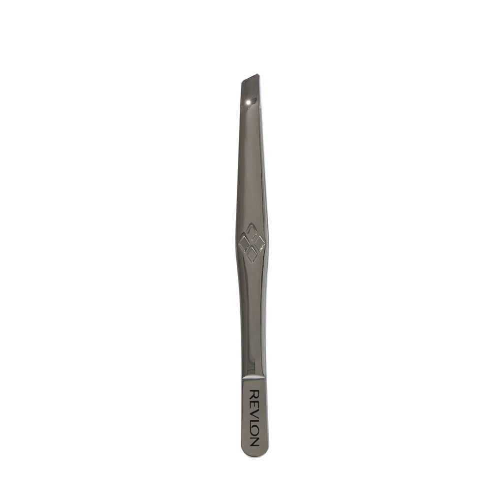 Revlon Multipurpose Slant Tip Tweezer, Eyebrow and Ingrown Hair Removal Makeup Tool, Made with Stainless Steel