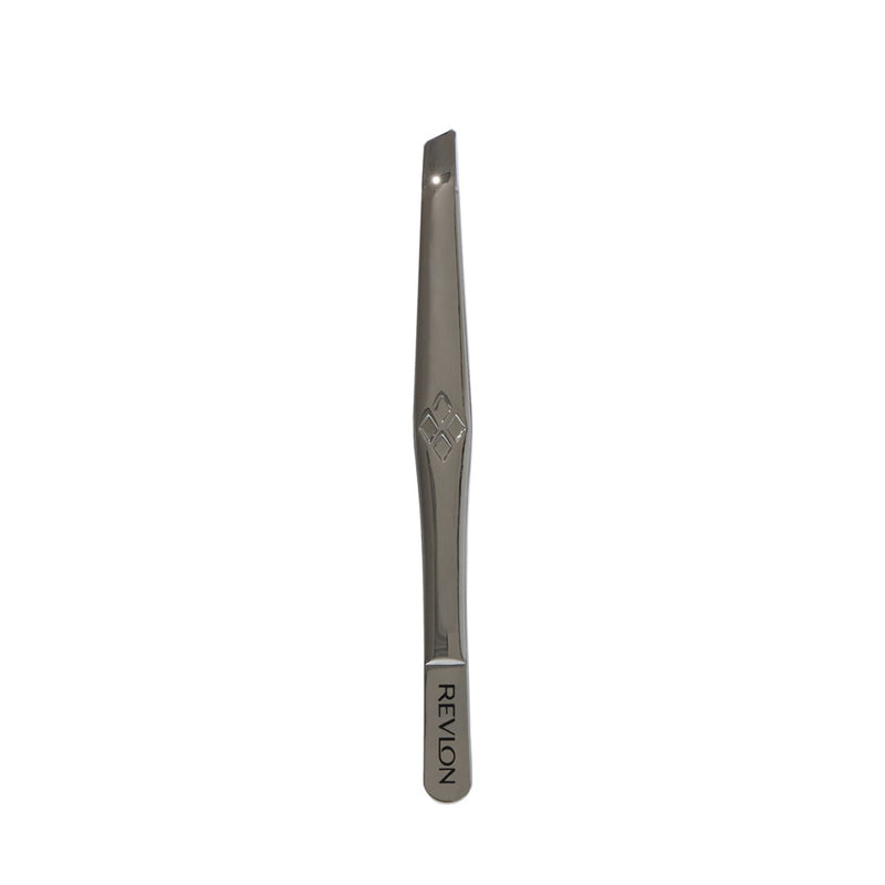 Revlon Multipurpose Slant Tip Tweezer, Eyebrow and Ingrown Hair Removal Makeup Tool, Made with Stainless Steel