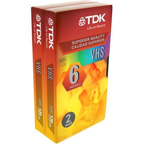 TDK 2-Pack VHS Tapes (ST120XPS2)