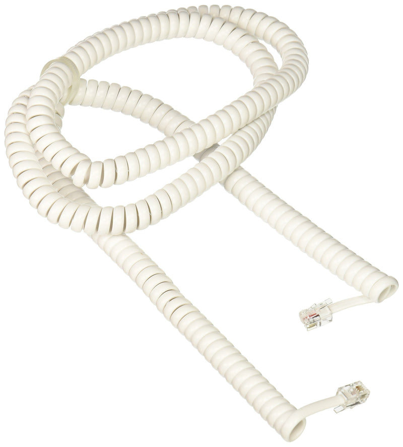 RCA 25 feet Handset Coil Cord, White (TP282W)