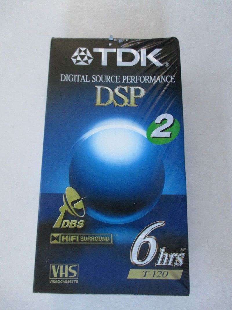 TDK 2 Pack DSP T-120 Video Tape