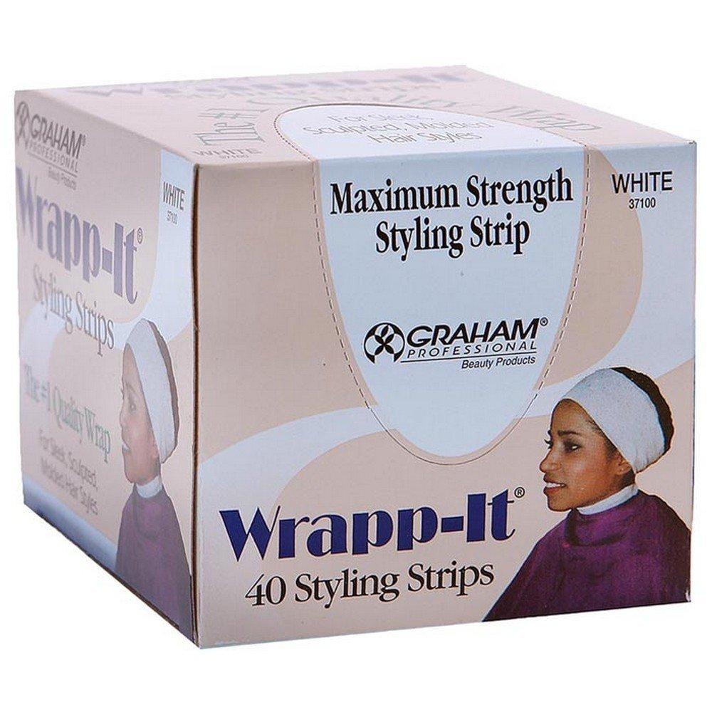 Graham Professional Beauty Wrapp-It White Styling Strips 40 styling strips 40 Count (Pack of 1)
