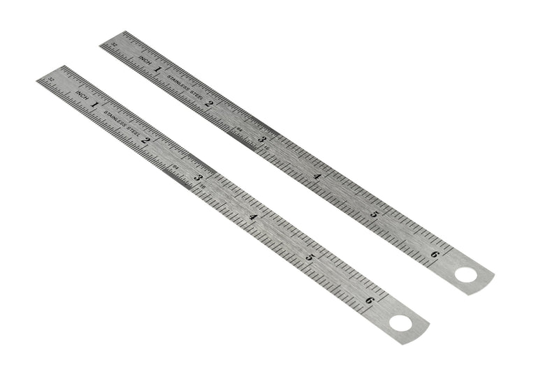 SE 6” Double-Sided Rulers in Both SAE/Metric (2-Pack) - 9266SRP