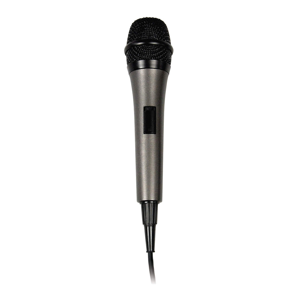 Singing Machine SMM-205 Unidirectional Dynamic Microphone with 10 Ft. Cord,Black, one size 1 Black & Gold