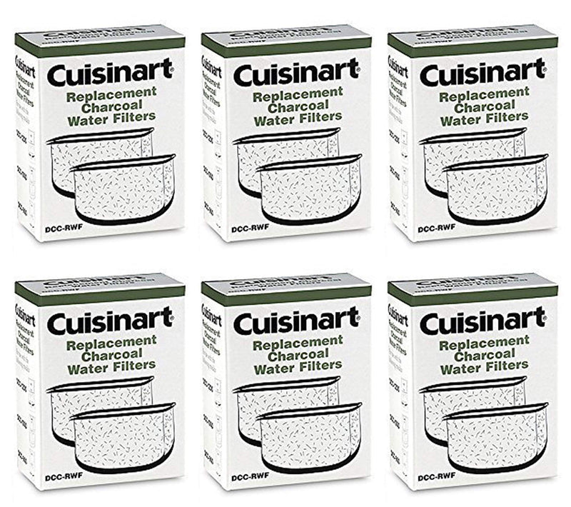 Cuisinart DCC-RWF-6PK (12 Filters) Charcoal Water Filters in Cuisinart DCC-RWF Retail Box