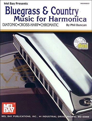 MelBay 211198 Bluegrass Country Harmonica Book Printed Music