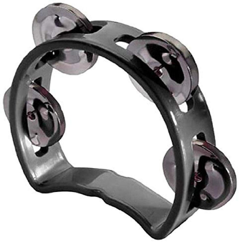 Stagg TAB-MINI/BK Mini Plastic Tambourine with 4 Jingles - Black