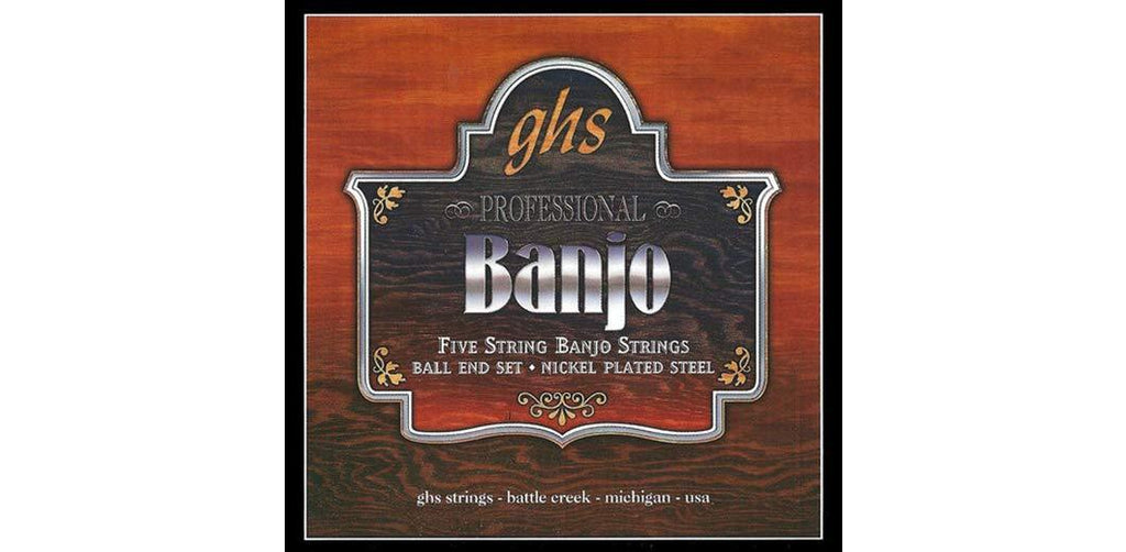 GHS BANJO - Stainless Steel String Set- 5-String - PF155 - Light