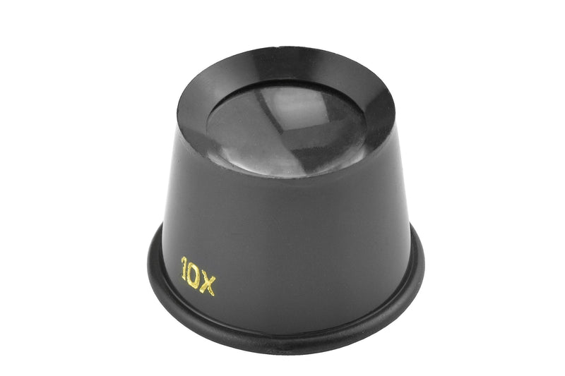 SE 10x Black Plastic Eye Loupe Lens - MI120P