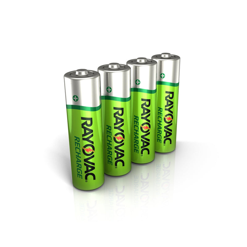 Rayovac Rechargeable AA Batteries, Rechargeable Double A Batteries (4 Count) AA 4 Count