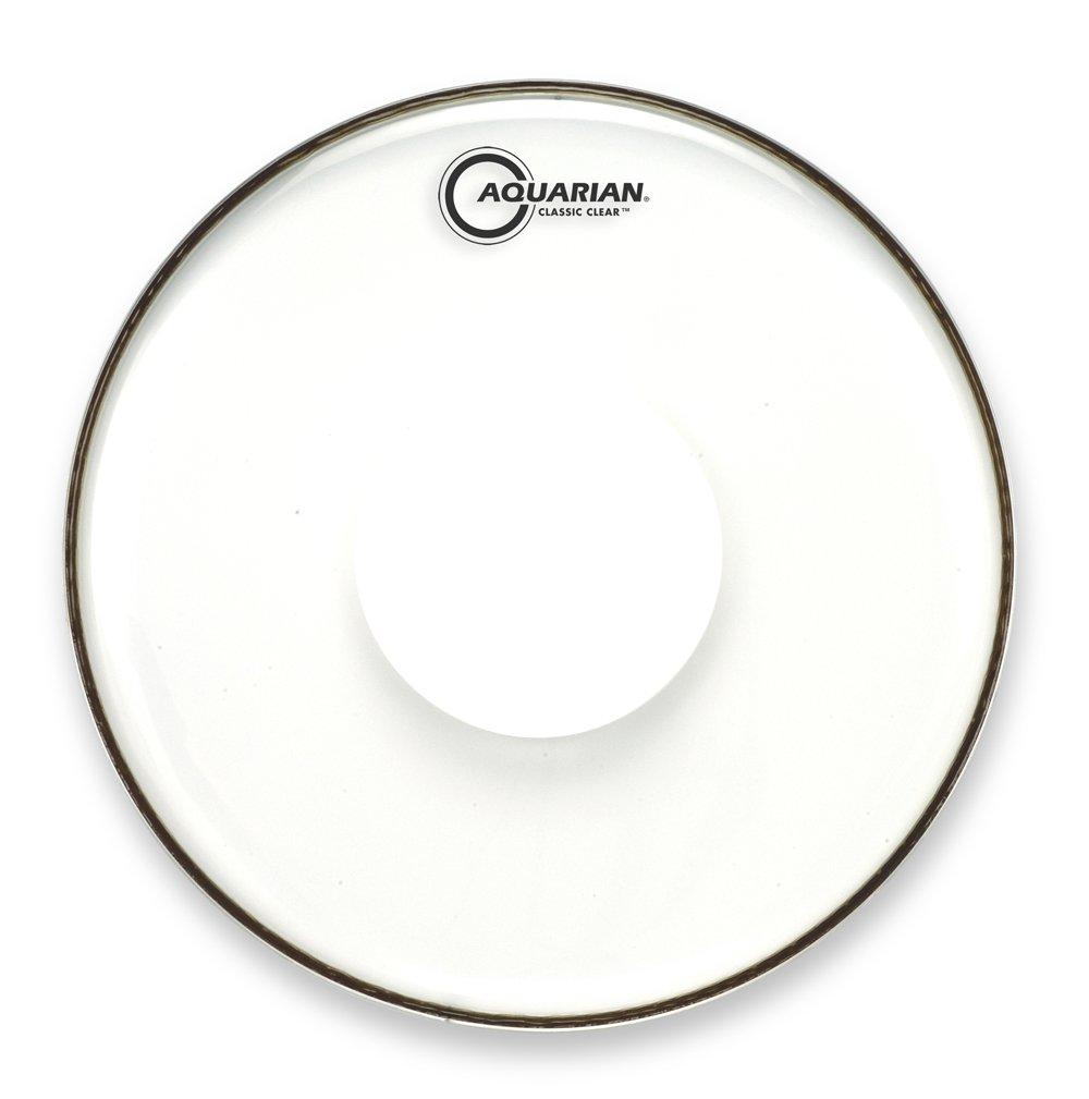 Aquarian Drumheads CCPD10 Classic Clear 10-inch Tom Tom Drum Head, with Dot