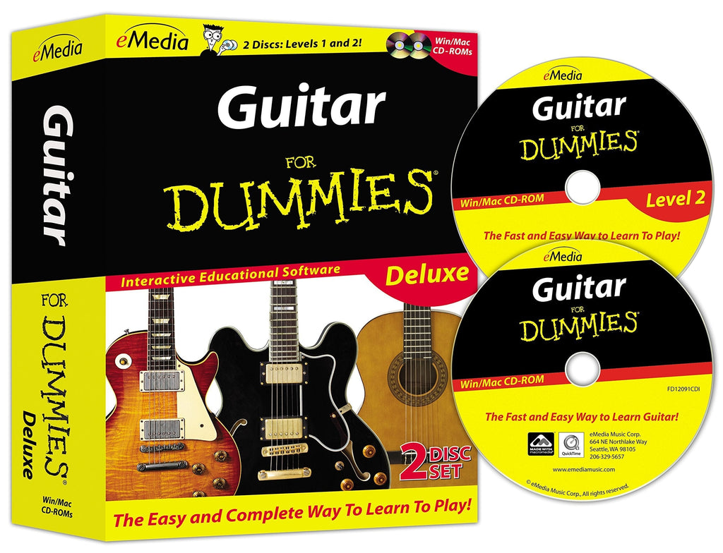 eMedia Guitar For Dummies Deluxe (2 volume set) PC/Mac Disc
