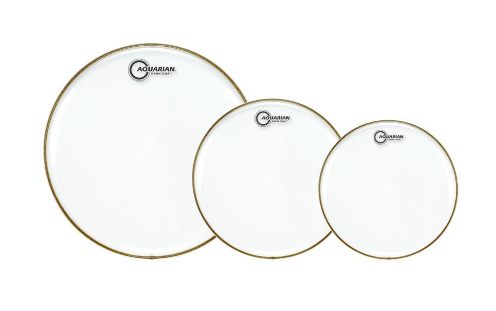 Aquarian Drumheads CC-C Classic ClearTom Pack 10,12, 16-inch