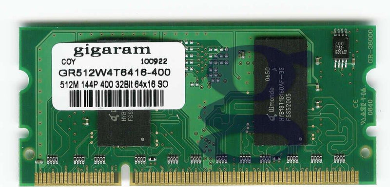 Gigaram 512MB 144Pin DDR2 Memory for HP LaserJet Printer P3015 / P3015d / P3015n / P4014 / P4014n / P4014dn / P4015n / P4015dn / P4015tn / P4015x / P4515n / P4015tn / P4515x / P4515xm (HP# CC416A, CE483A)