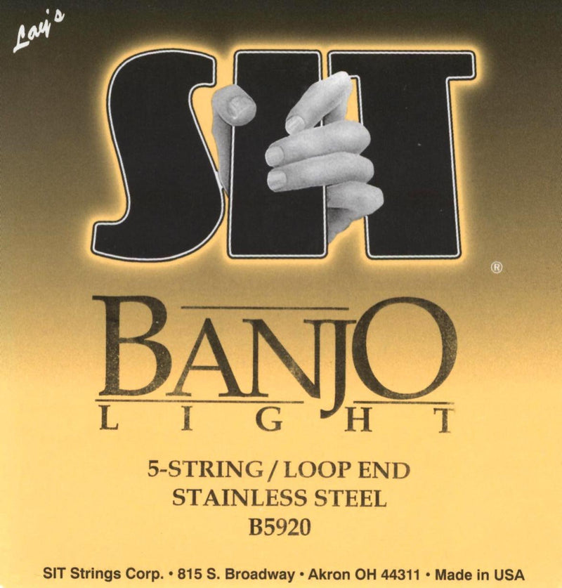 S.I.T. 5 String Banjo Strings Set Light Gauge
