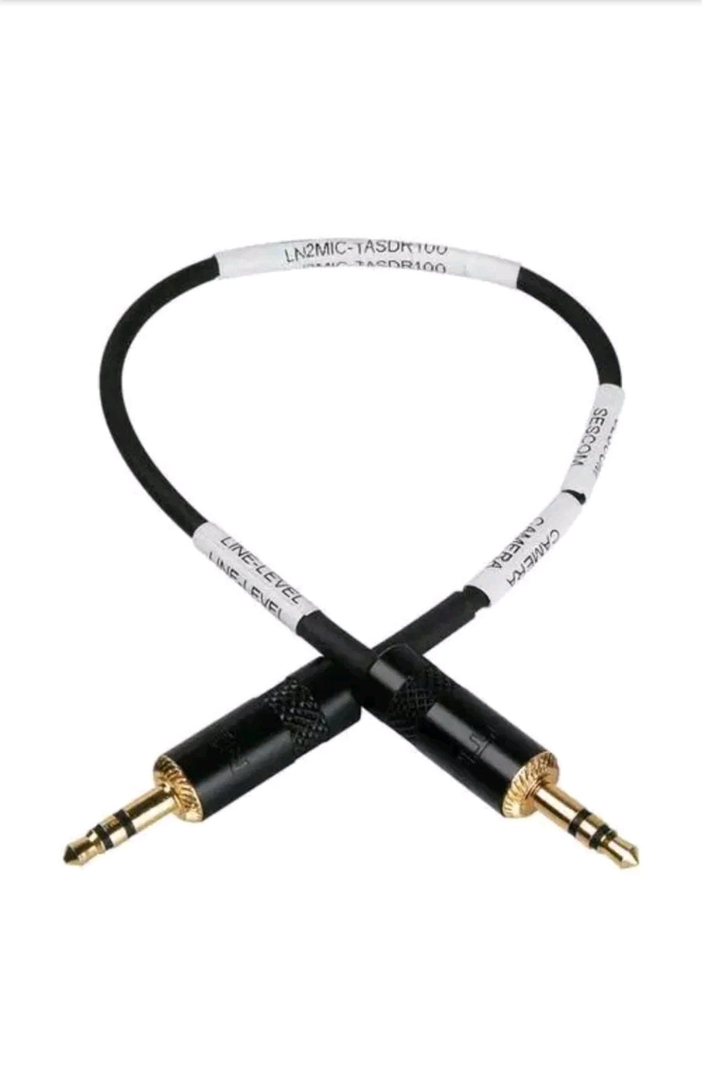Sescom LN2MIC-TASDR100 3.5 Line to Mic 35dB Attenuation 9" DSLR Cable for DR-100