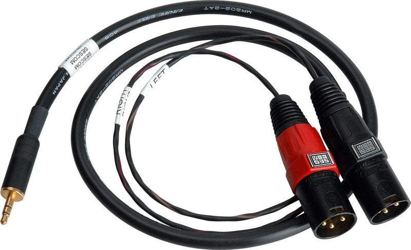 [AUSTRALIA] - SESCOM Sescom SES-IPOD-XLRM03 3.5mm Mini Stereo Plug to Dual XLR-M Plugs 3 Ft 