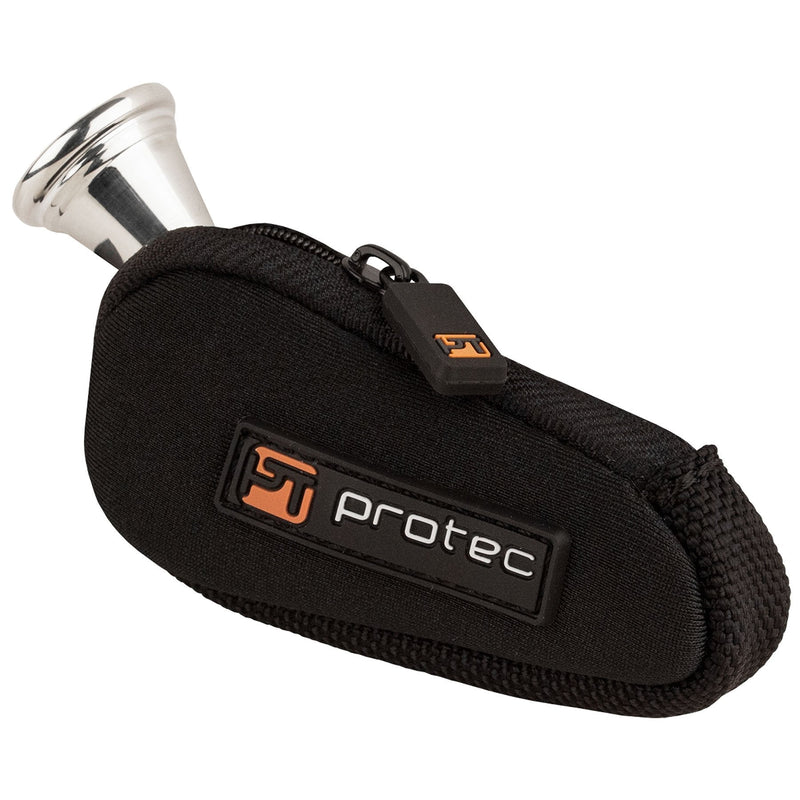 Pro Tec N202 Fitted Neoprene Mouthpiece Pouch for French Horn Black