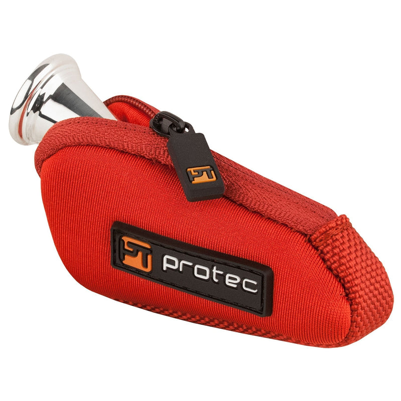 Pro Tec N202RX Fitted Neoprene Mouthpiece Pouch for French Horn Red