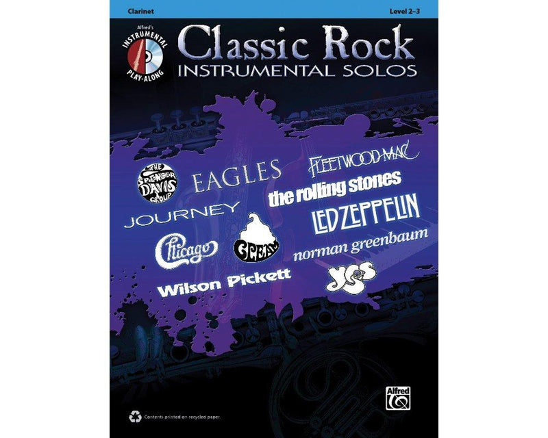 Alfred Classic Rock Instrumental Solos Clarinet Book & CD