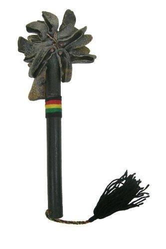 African Goat Toe Unas with stick - Recycled Rattle Shaker