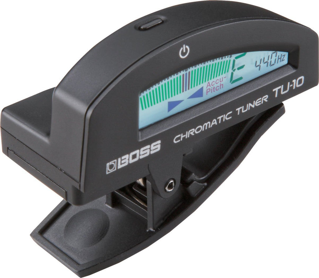 BOSS TU-10-BK TU-10 Clip-On Chromatic Tuner, Black (TU10BK)