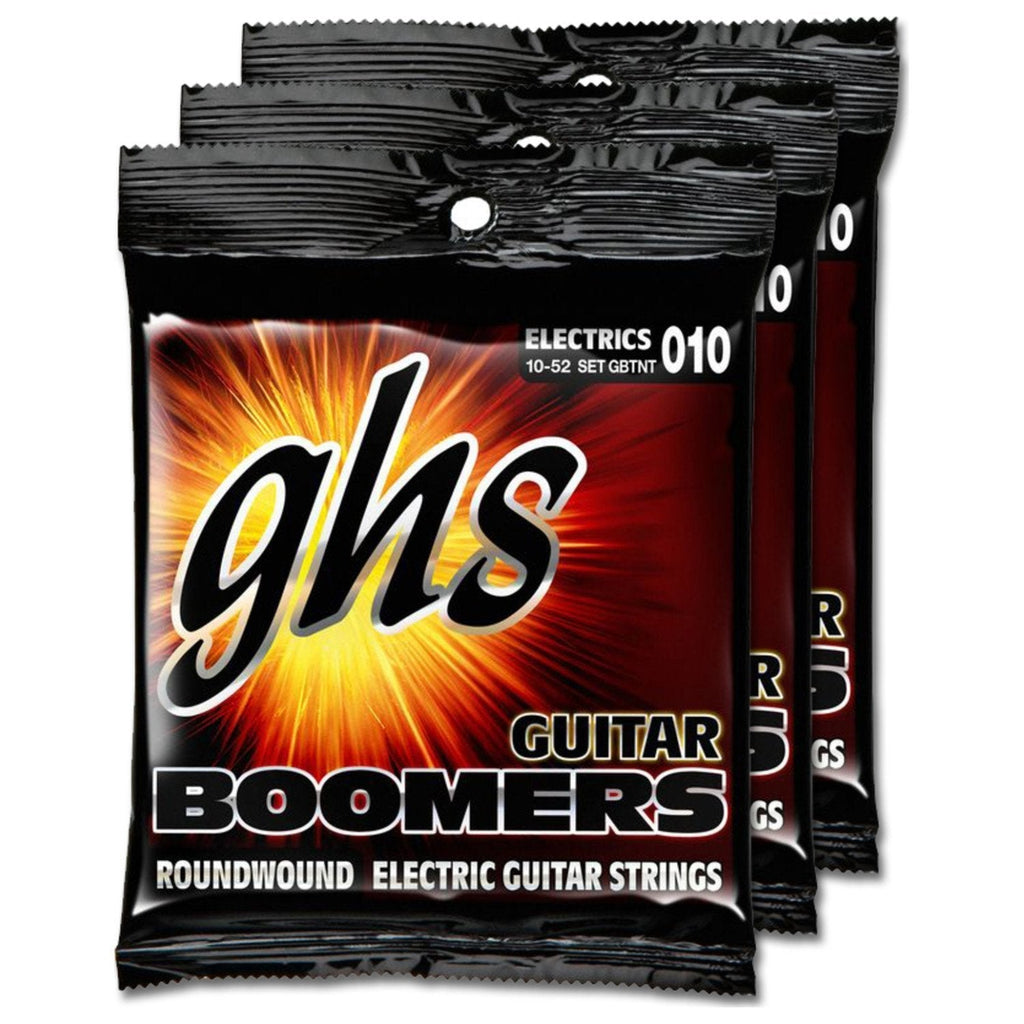 3 SETS of GHS Boomer TNT 10-52 Electric Guitar Strings (GBTNT)