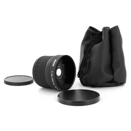 Albinar 0.18x 58mm Professional 180 Degrees Circular Super HD MC Fisheye Wide Angle Lens - Black