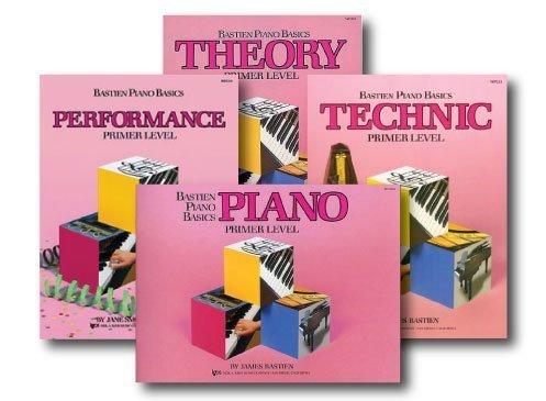 Bastien Piano Basics Primer Level - Learn to Play Four Book Set - Includes Primer Level Piano, Theory, Technic, and Performance Books (Original Version) Original Version