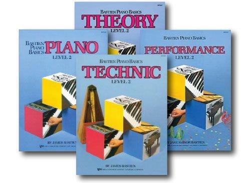 Bastien Piano Basics Level 2 - Learn to Play Four Book Set - Includes Level 2 Piano, Theory, Technic, and Performance Books