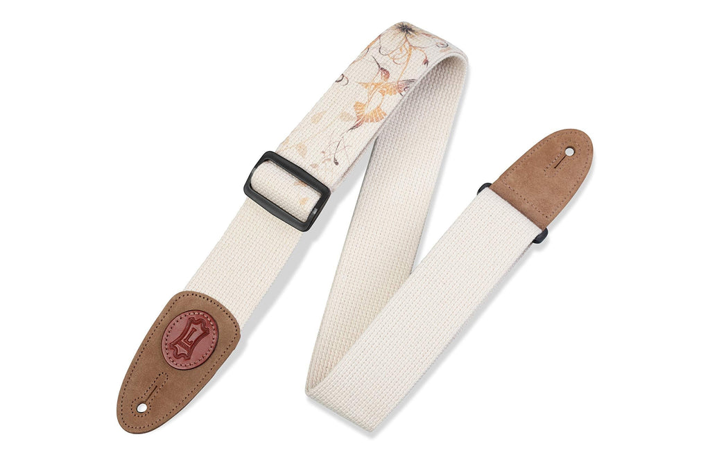Levy's Leathers 2" Cotton Guitar Strap with Urban-style Design Print, Suede Ends, and Tri-glide Adjustment (MSSC8U-008) MSSC8U-008