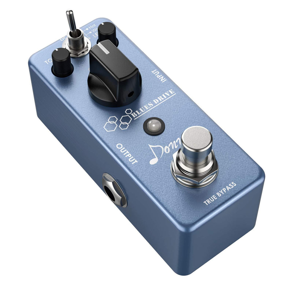 Donner Blues Drive Classical Electronic Vintage Overdrive Guitar Effect Pedal True Bypass Warm/Hot Modes