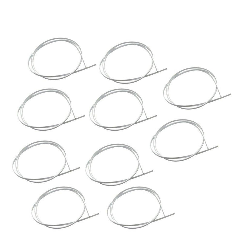 Musiclily 1650mm Plastic Acoustic Guitar Binding Purfling Strip for Acoustic Classical Guitar, White(Pack of 10)