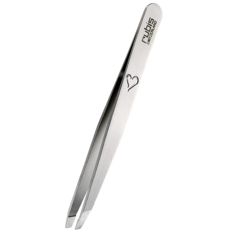 Rubis Switzerland Slanted Tip Tweezer with a Heart