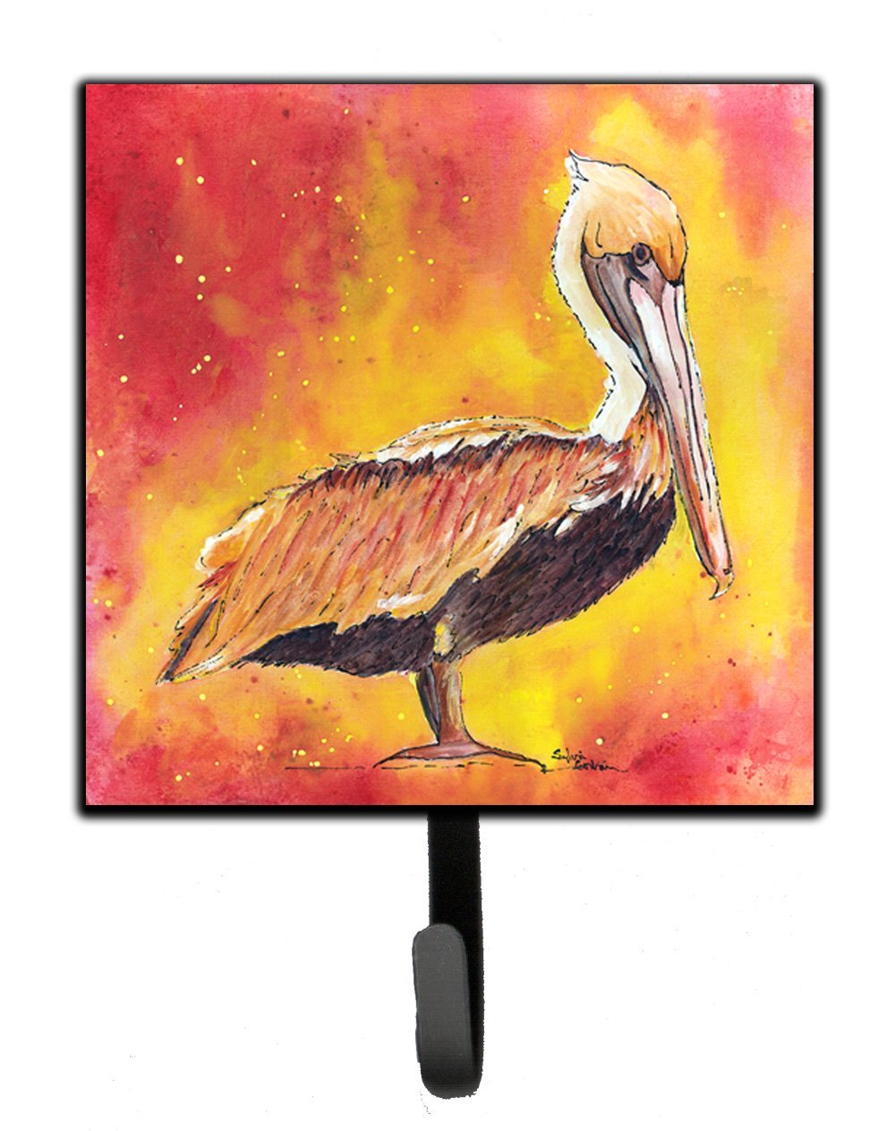 Caroline's Treasures 8344SH4 Bird - Pelican Leash Holder or Key Hook, 7Hx4.25W, Multicolor