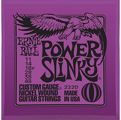 Ernie Ball 2220 Power Slinky Nickel Electric Guitar Strings (6-pack)