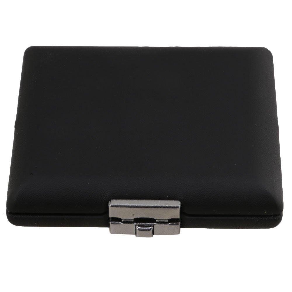 BQLZR Black PU Leather Oboe Reed Holder Case 9.2x7.8x2cm for 6PCS Reeds