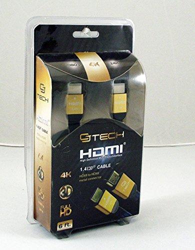 CJ Tech 61848 3 ft. HDMI Premium 4K Flat Mesh Cable