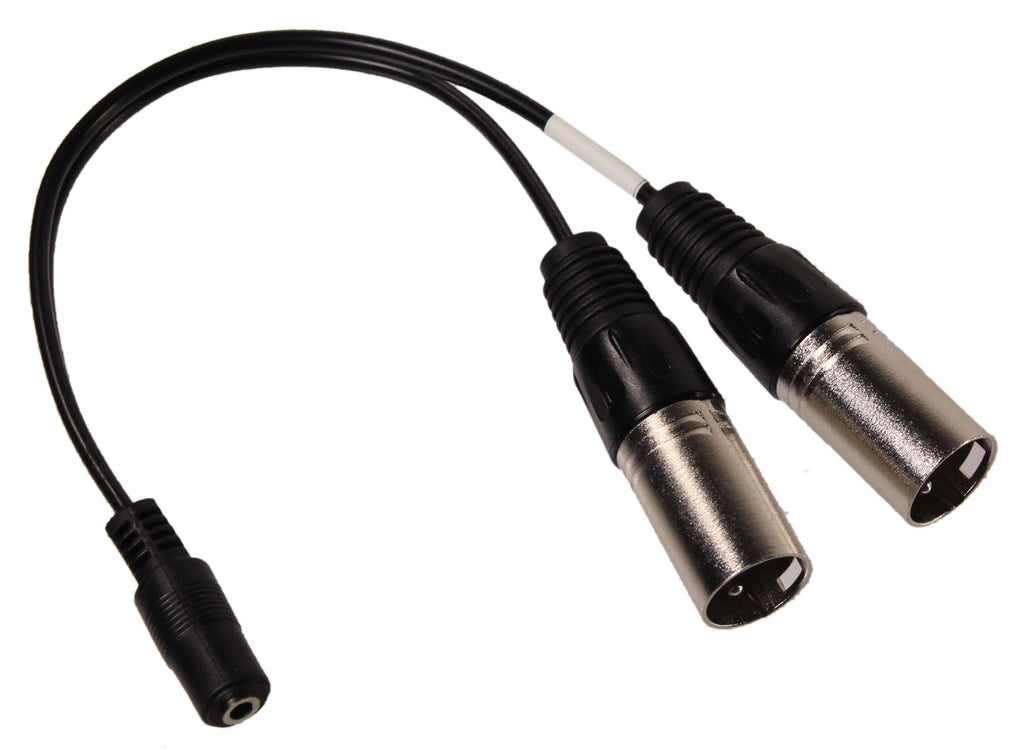 [AUSTRALIA] - ALZO Stereo Microphone Adapter Cord for Pro Camcorders, 3.5 TRS Mini Phone Female Jack to 2 XLR Stereo for Use with Mics from Rode, Azden, Audio-Technica, Shure, Sony, Tascam 