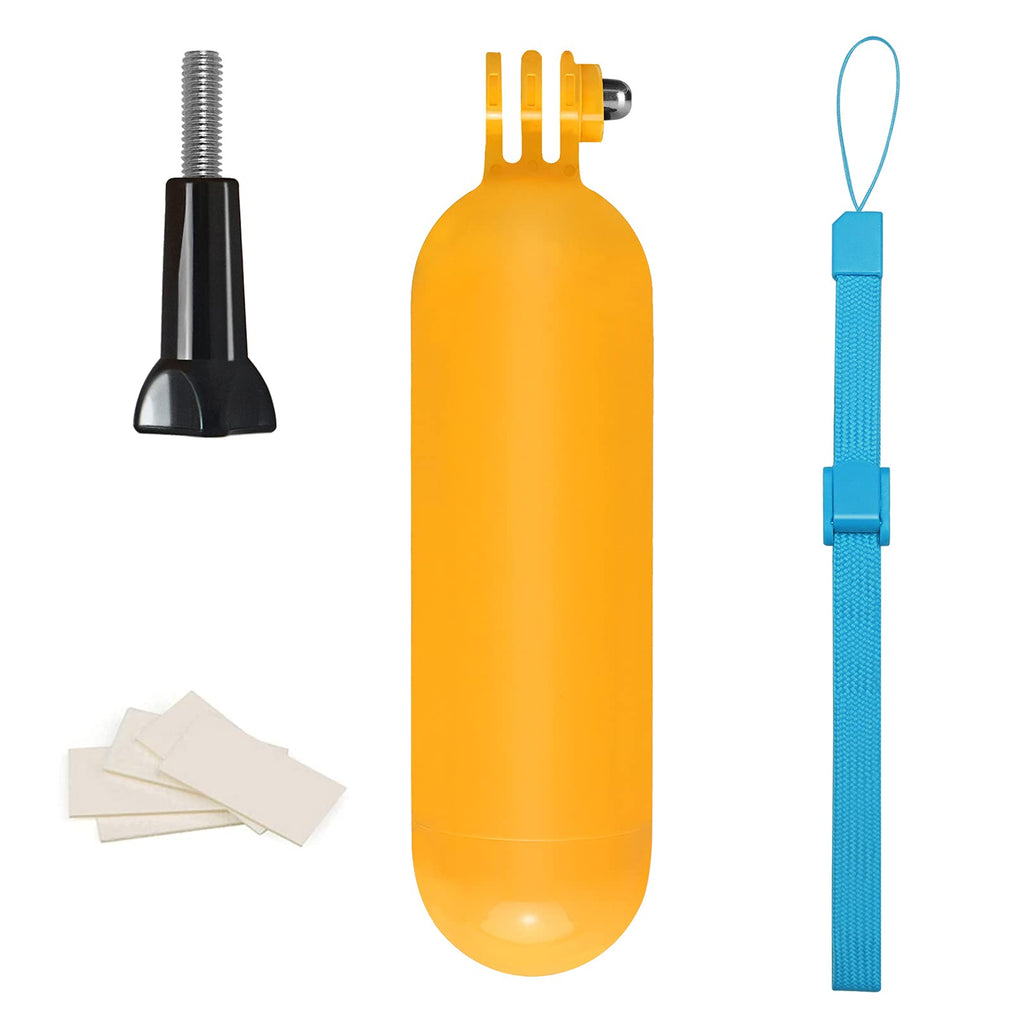 SHOOT Floating Hand Grip Handle Stick Bobber Floaty Handheld Monopod for GoPro Hero 9 8 7 Black Silver White 6 5 4 3+ 3 Hero(2018) with 12pcs Anti Fog Inserts