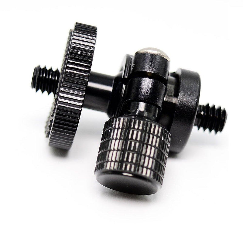 koolehaoda Mini Ballhead Camera Tripod Ball Head Mount and 1/4 to 1/4 Connector (1/4 to 1/4 Connector)