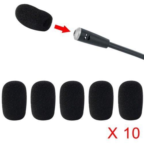 [AUSTRALIA] - ANiceSeller 10 x 5 Pack Small Mic Microphone Windscreen Soft Foam Mic Cover Sponge Skin 