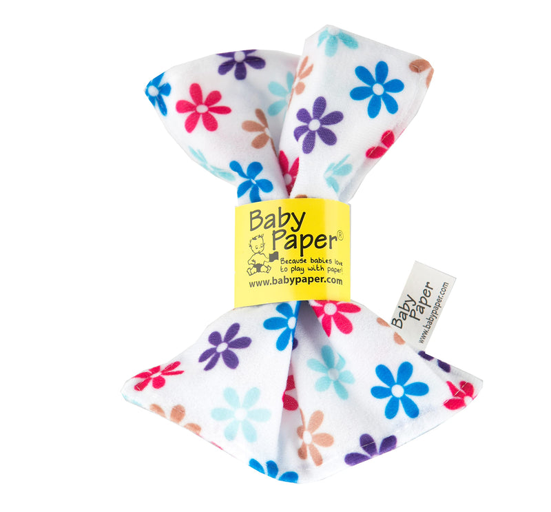 Baby Paper - Crinkly Baby Toy - Flower Print