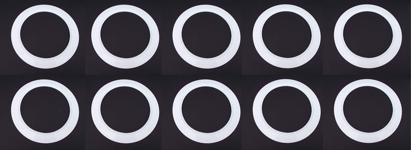 10 Pack-White Light Trim Ring Recessed Can 6" Inch Over Size Oversized Lighting Fixture